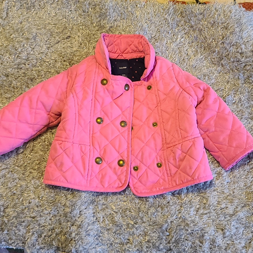 Baby Gap Pink Quilted Coat